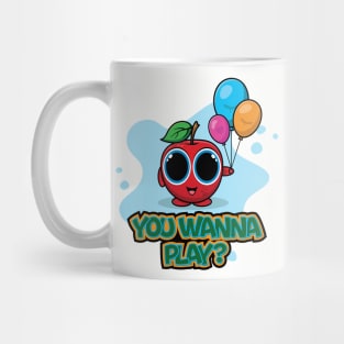 Wanna play with this cute apple? Mug